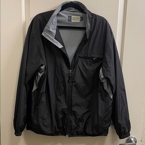PGA Tour Black and Gray Windbreaker Jacket